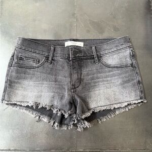 Abercrombie & Fitch Distressed Denim Low Rise Shorts